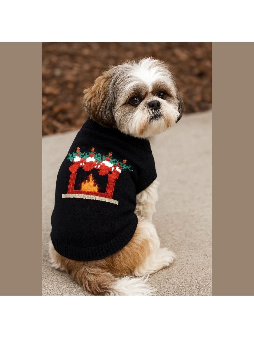 FABDOG fireplace sweater size medium